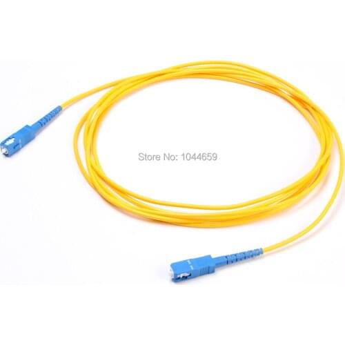 3M Yellow Fiber Optic SingleMode Simplex Core Patch 9/125 SC to SC FTTH Optical Fiber Patch Cord Jumper Cable for Network