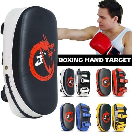 1Pc Muay Thai Arc Boxing Foot Target Shockproof Karate Taekwondo Kicking Pad MMA Mitt Shield