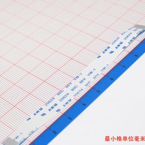 100Pcs 20/25/30/40cm A/B Type 14P 0.5mm Pitch FPC FFC Flexible Flat Cable Wire Same/Opposite Surface