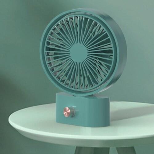 2000mAh USB Rechargeable 270 Degree Oscillation Fan Shaking Head Fan Desk Fan