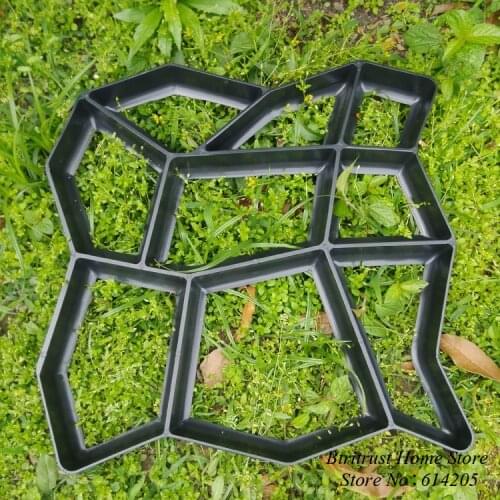 2018 Free Shipping Path Maker Mold Crazy Paving Maker Paving mold Creates a beautiful path for your garden