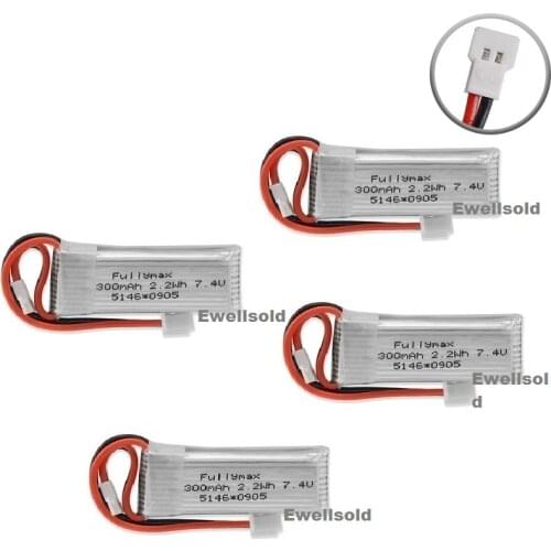 2S 7.4V 300mAh 30c Li-Po Battery/charger For WLtoys F959 Airplane Spare Parts XK A600 A700 A800 A430 DHC-2 RC Airplane