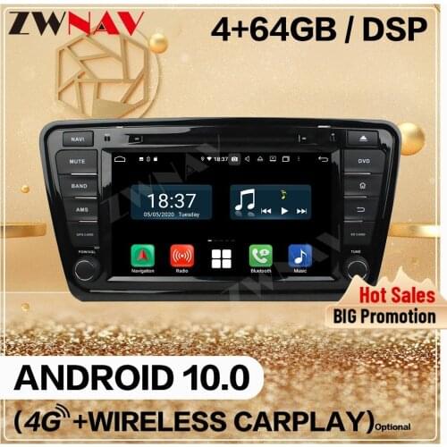 4+128GB Carplay 2 Din For Volkswagen VW Skoda Superb 2015 2016 2017 2018 Android 10 Player Audio Radio GPS Navigation Head Unit