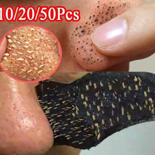 Nose Blackhead Remover Sticker 5-60pc Acne Treatment Mask Nose Sticker From Black Dots Cleaner Nose Pore Deep Cleaning Skin Care