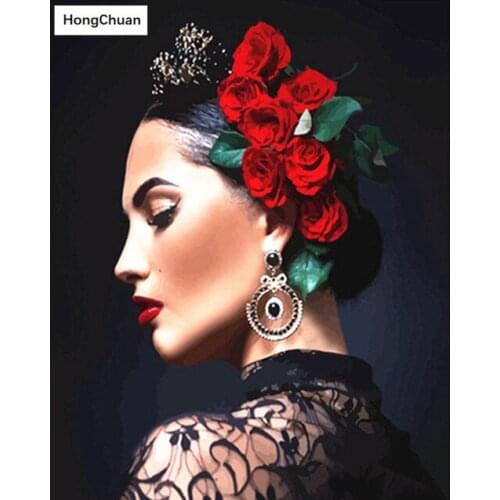 Glamour woman fast delivery square/round diamond embroidery mosaic DIY 5D diamond painting home decoration mural cross stitch