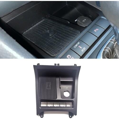 Car QI wireless charger for Volkswagen Golf 6 MK6 2008-2013 15w fast charging case charging plate wireless phone charger