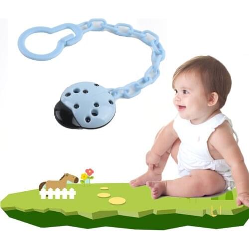 Safety Food Grade Silicone Baby Pacifier Mouth Infant Toddler Baby Soother Teether Funny Feeding Nipple With Anti-drop Chain