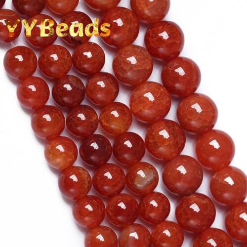 100% Natural Red Dragon Vein Agates Beads 4 6 8 10 12mm Loose Spacer Charm Beads For Jewelry Making DIY Bracelet Women Necklaces