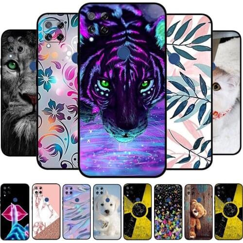 For Realme C15 C12 C25 Case Soft Silicon TPU Back Phone Cover For Realme C15 Case RMX2180 Coque Capa Fundas Narzo 20 30A 7i