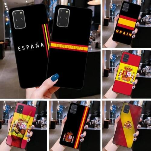 Spanish Flag National Emblem Art Phone Case For Samsung Galaxy S21 Plus Ultra S20 FE M11 S8 S9 plus S10 5G lite 2020