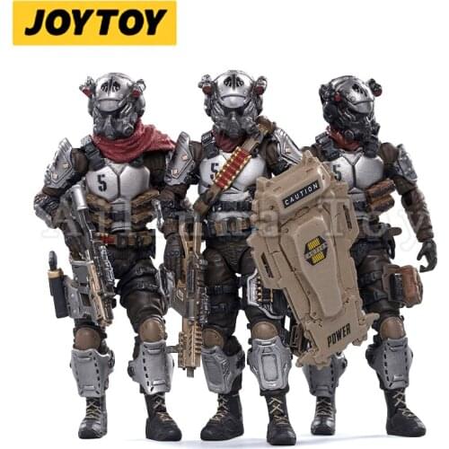 JOYTOY 1/18 3.75 Action Figure (3PCS/SET) Skeleton Forces Hells Fifth Company Anime Collection Model Toy For Gift Free Shipping