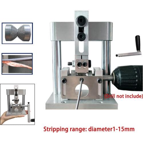 Wire edm Machine Electric Wire Puller Peeling Automatic Hand Crank Manual Scrap Peeling Copper Cable Stripper diy Recycling Tool