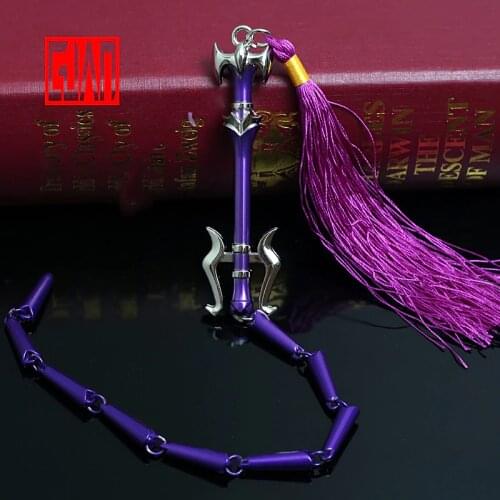 Alloy Sword Toy Magic Weapon Surrounding Cosplay Three Poison Sage Jiang Cheng Purple Whip Alloy Weapon Decoration