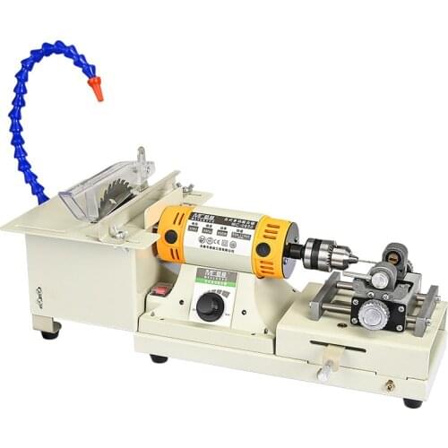 220V 850W 5 IN 1 Multifunctional Desktop Polishing Machine Jade Carving Grinding Cutting Machine Round Bead Punching Machine