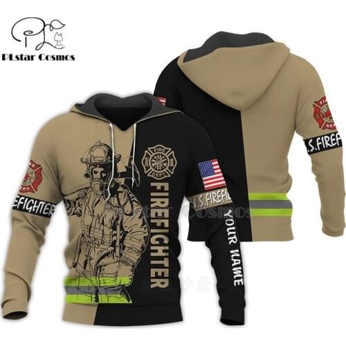 Firefighting Firemen Hero Harajuku casual Tracksuit 3D Printed Hoodies/Sweatshirt/Jacket Men for Women skull pullover