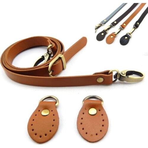 120cm Bags Strap Detachable Handle Real Cowhide Replacement for Women Girls Shoulder Bag Accessories Adjustable Staps Belts