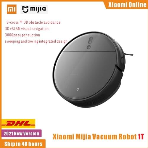 Xiaomi Mijia Vacuum Robot 1T Cleaner Sweeping Mopping Automatic 3000PA Cyclone Suction WIFI XiaoMi homes APP Smart Planned Home