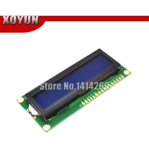 Blue screen 1602 1602A blue LCD 16x2 LCD 5V white font with backlight LCD1602