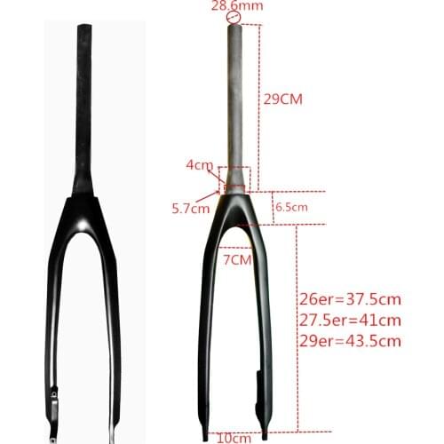 Carbono total garfo de bicicleta de estrada/carbono garfo de bicicleta de estrada garfos1-1/2 carbon MTB fork 26er/27.5er/29er