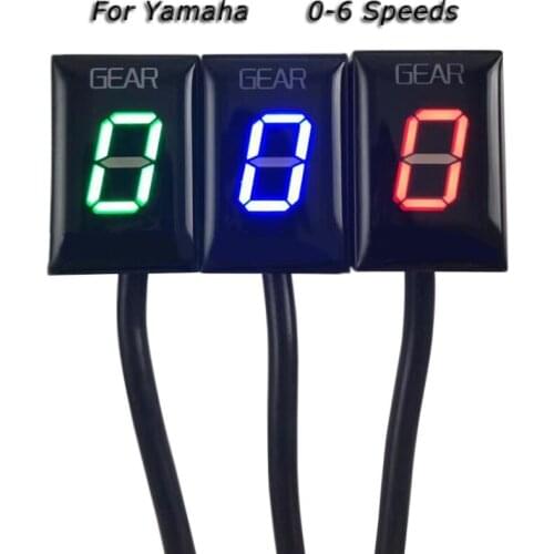 Universal Digital LED Indicator Speed Gear Display for Yamaha YZF-R1 MT-01 FZ-16