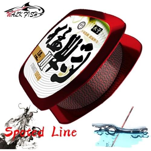 WALK FISH Nylon Fishing Line 100m/50m Wear-Resistant Spotted Fishing Line 3D Invisible Camouflage Nylon Monofilament Fish Line