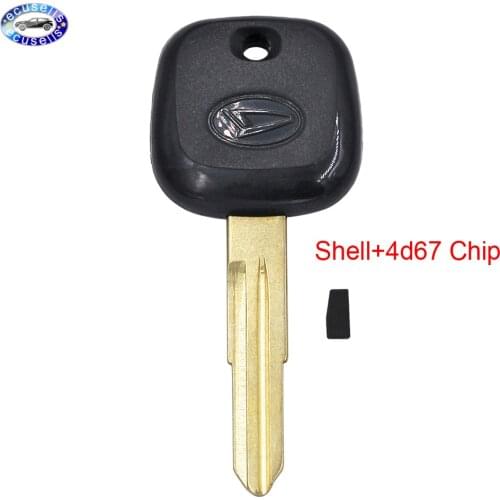 Transponder Key Blank Fob Key Remote Shell for Daihatsu Charade Copen Cuore Feroza Sirion Terios YRV With/ Without 4D67 Chip