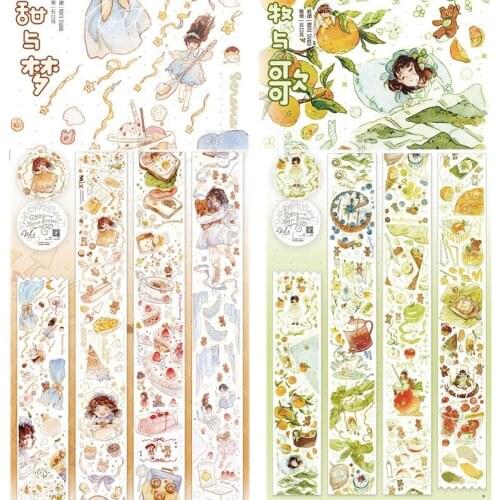1 Loop Cute Washi Sweet Animal Husbry Notte Crystal Pet Paper Tape Taiwanstickers