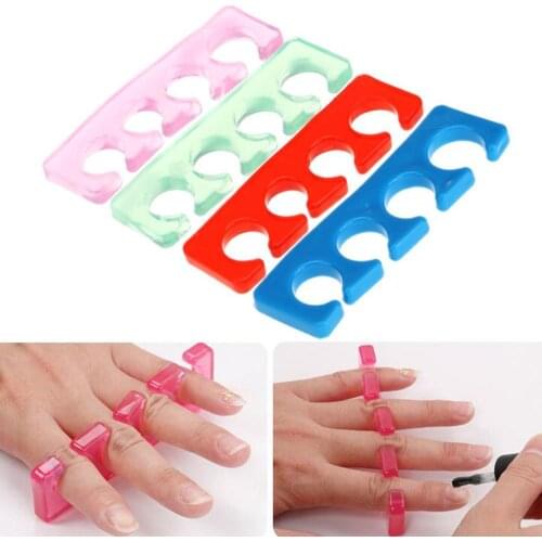 2 Pcs Silicone Soft Nail Art Toe Separator Finger Spacer for Manicure Pedicure Nail Tool