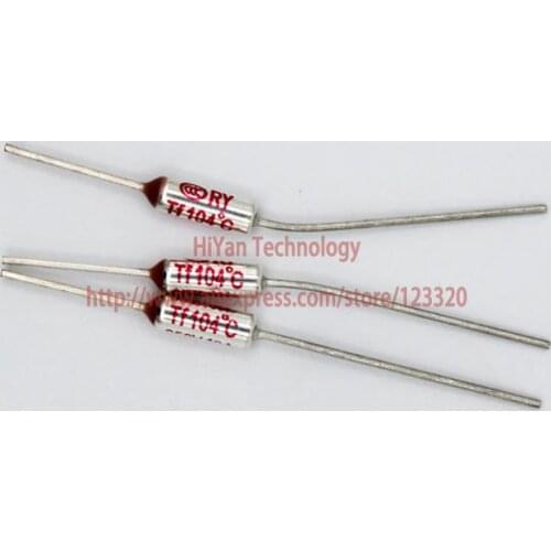 20pcs/lot) RY104 TF 104 Degree Celsius 104C 10A 250V Temperature Thermal Fuse