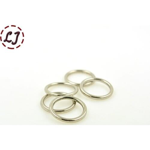 High quality 20pcs/lot inside diameter 15mm silver small circle Connection alloy metal shoes bags Belt Buckles DIY Accessory