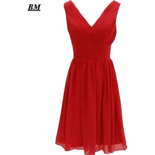 2019 Elegant Cheap A-line Short Chiffon Prom Dresses Beaded Long Formal Evening Dress Party Gown Vestidos De Gala BM104