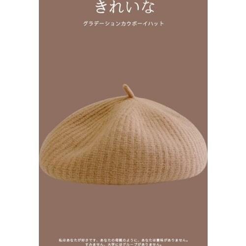 2021 Winter Wool Berets Lady Autumn Winter Wool Women Hat Fashionable Elegant Wool Hat Lady Winter Caps