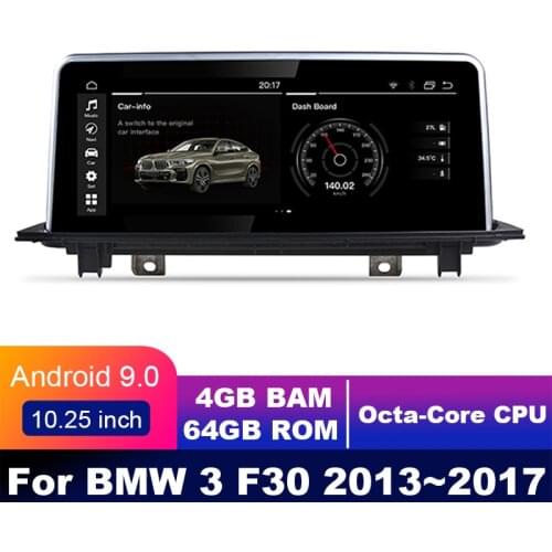 8 cores 4G+64G android 9.0 Car multimedia Player Navigation GPS radio For BMW 3 F30 2013 2014 2015 2016 10.25" DSP carplay NBT