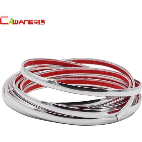 Cawanerl 200CM Car Chrome Decor Strip Decoration Sticker For Mercedes Benz Volvo Suzuki Chevrolet Peugeot Lexus Infiniti Acura