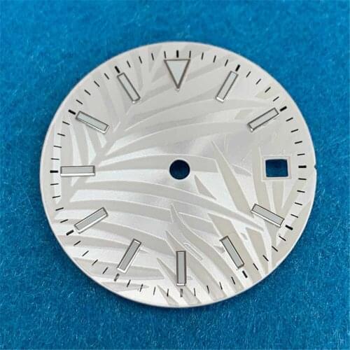 Watch Dial 28.5mm High Quality Blue Green Luminous Dial for 8215/ETA2836 Movement