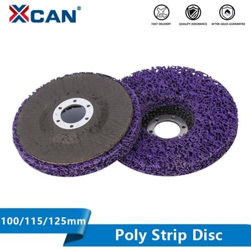 XCAN Poly Strip Disc 100/115/125mm Abrasive Wheel Paint Rust Remover Bore 16/22mm Clean Wheel for Angle Grinder Polishing Disc