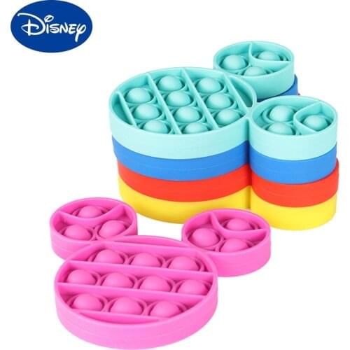 Disney Mickey Mouse Anti Stress Finger Stress Reliever Fidget Toy Adult Kid Simple Stress Toy Cartoon Anime Decompression
