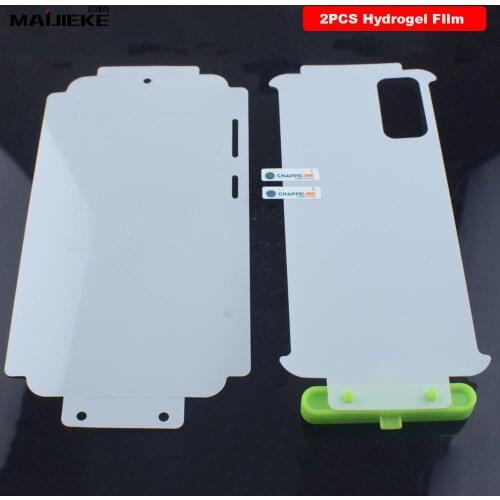 Full Cover sides Front Back Hydrogel Film for VIVO S9 nano Screen protector Protective Film with fix tools not glass