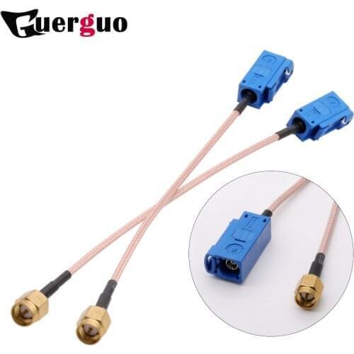 Customized Fakra Jack Z Female to SMA male GPS Antenna Extension Cable RG316 50ohm 10/15/20/30/50cm 1/2/3m