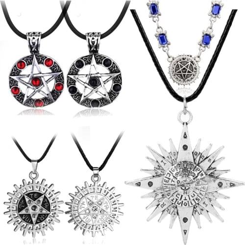 Classic Anime jewelry Necklace Men Women Black Butler Prop Pendant Necklaces Cosplay Trinket Neck Chain Gift