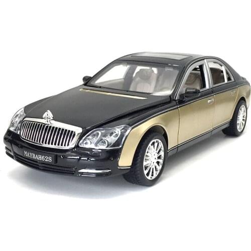 1/24 Diecast Car Model XLG 929H-6 Mabach New 62S Luxury Collection As We As Gift For Kids 22Cm Length 6 Doors Open