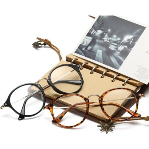 Computer glasses spectacles glasses round transparent female womens eyeglasses frame 2018 blue glasses frame Optical frames