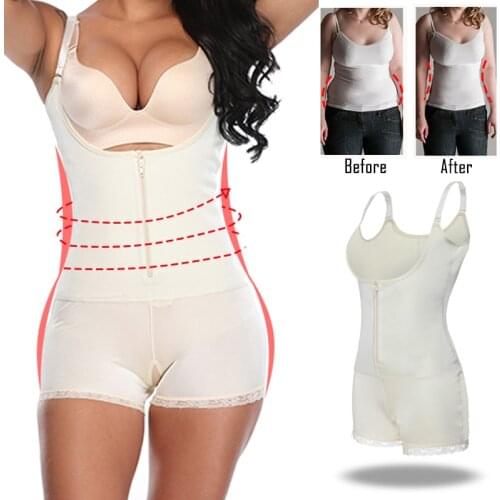Women Latex Full Body shapewear Modeling Strap Waist Trainer Underbust Slimming Bodysuit Jumpsuit Zipper&Hooks Slimming Corset