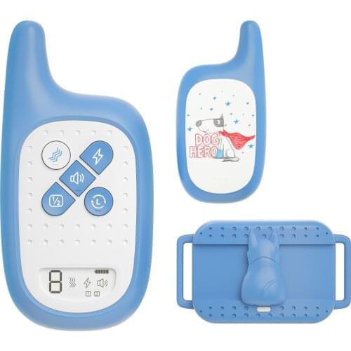 Cute Dog Training Collar Pet anti-barking Device Rechargeable Dog Bark Control Collar Electronic shock collar training device