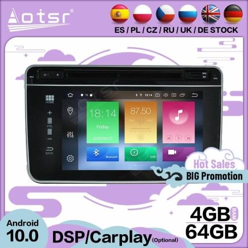 4+64GB Carplay Multimedia Stereo Android 10 Player For VW Passat B6 Volkswagen Jeta Touran GPS BT Audio Radio Receiver Head Unit