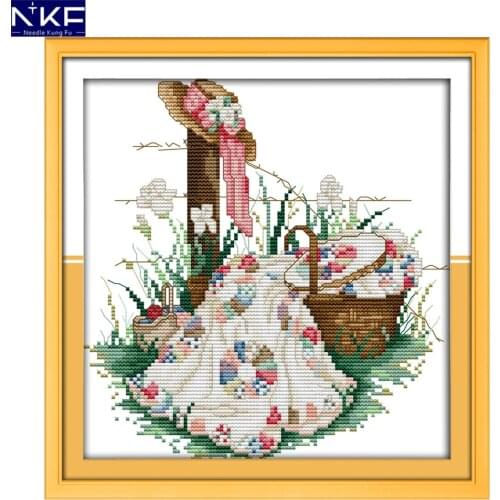 NKF Air A Quilt Stamped Cross Stitch Pattern DIY Kit Needlework Embroidery Sets Chinese Cross Stitch for Home Decor