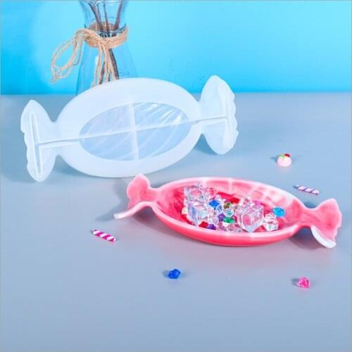 NEW Transparent Silicone Mould Dried Flower Resin Decorative Craft DIY Candy shape plate dish Mold epoxy resin molds for jewelry