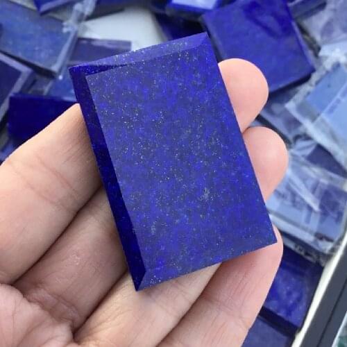 High Quality Lapis Lazuli Rectangle Safe Square Natural Raw Mineral Specimens Used As Pendant Decorations