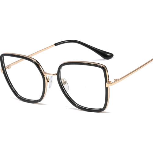 48163 Tr90 Cat Eye Anti-Blue Light Glasses Frame Men Women Optical Fashion Computer Eyeglasses