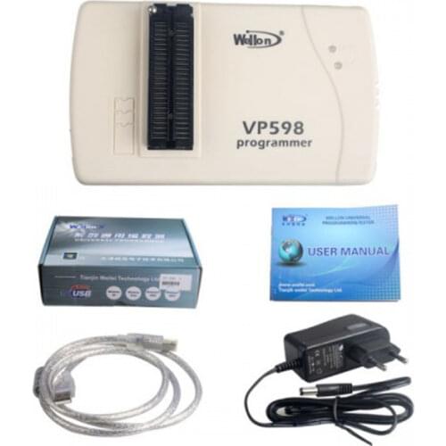 Original Wellon VP598 VP 598 Universal Programmer Auto ECU Chip Tunning VP-598 Programmer(upgrade version of VP390/VP-390)